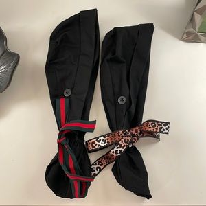 Pony tail scrub caps